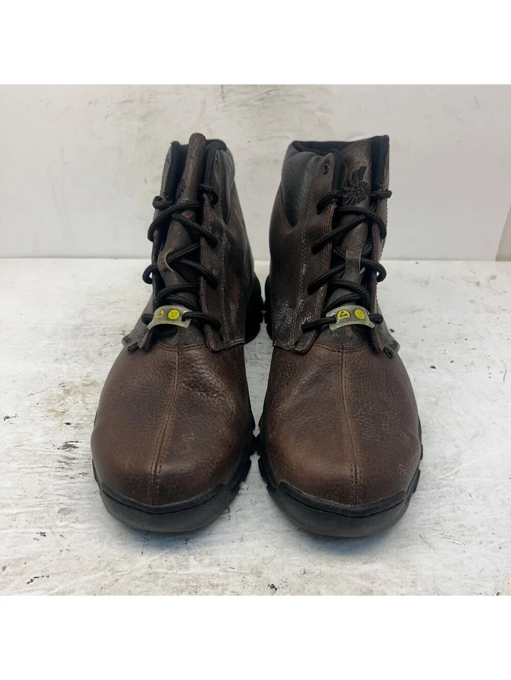 Nautilus Men's 6” Safety Toe Work Boots N1505 Brown Leather Size 12M